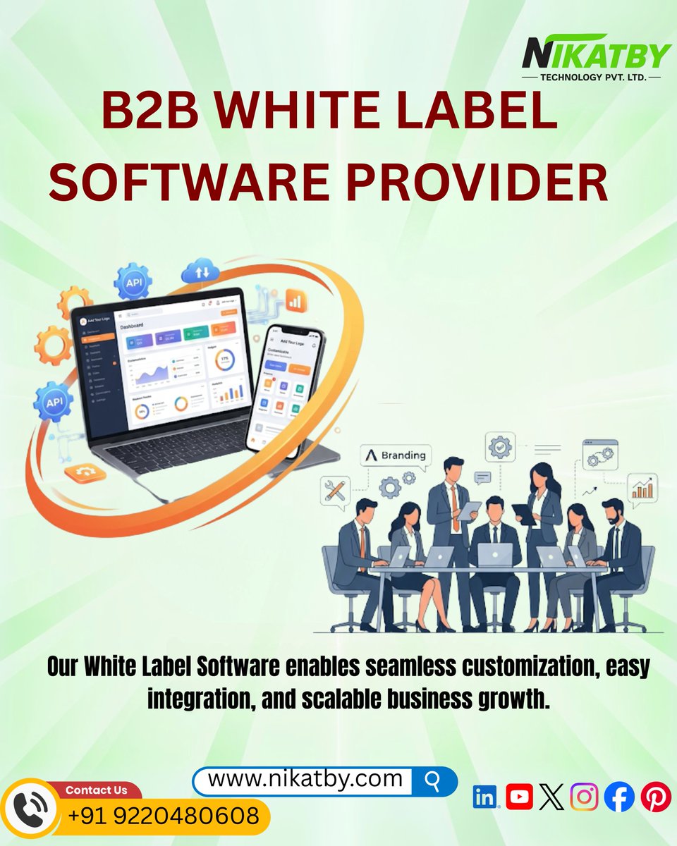 nikatby's tweet image. 🚀 Grow your business with a powerful B2B White Label Software Solution!  💻📈
📞 +91 9220480608
🌐 nikatby.com 
#Nikatby #WhiteLabelSoftware #B2Bsolutions #BusinessGrowth #SoftwareSolutions #APIIntegration #DigitalTransformation