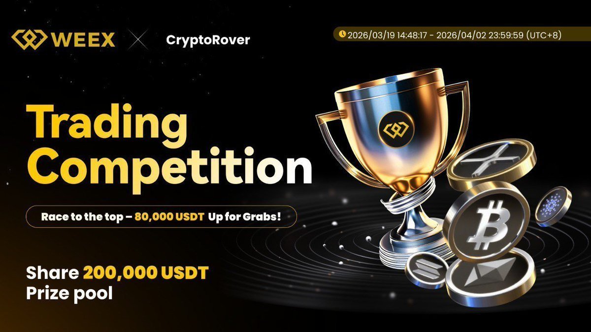 cryptorover's tweet photo. Check out my new trading competition.       

Race to the top to win 200,000 $USDT.         

We can build a big team, so there's a good chance we win.         

Sign up below. 👇
https://t.co/ePU4iWF6xk https://t.co/H7sbHpNJkO