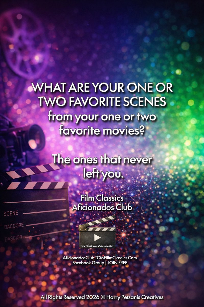 harrypetsanis's tweet photo. WHAT ARE YOUR ONE OR TWO FAVORITE SCENES from your one or two favorite movies?
The ones that never left you.
—Film Classics
Aficionados Club
#FavoriteScenes
#ClassicCinema
#FilmTalk
*Be sure to look at all of our other movie posts and be sure to click the link to join:
https://t.co/Tf5GbzfqZq
All Rights Reserved 2026 © Harry Petsanis Creatives