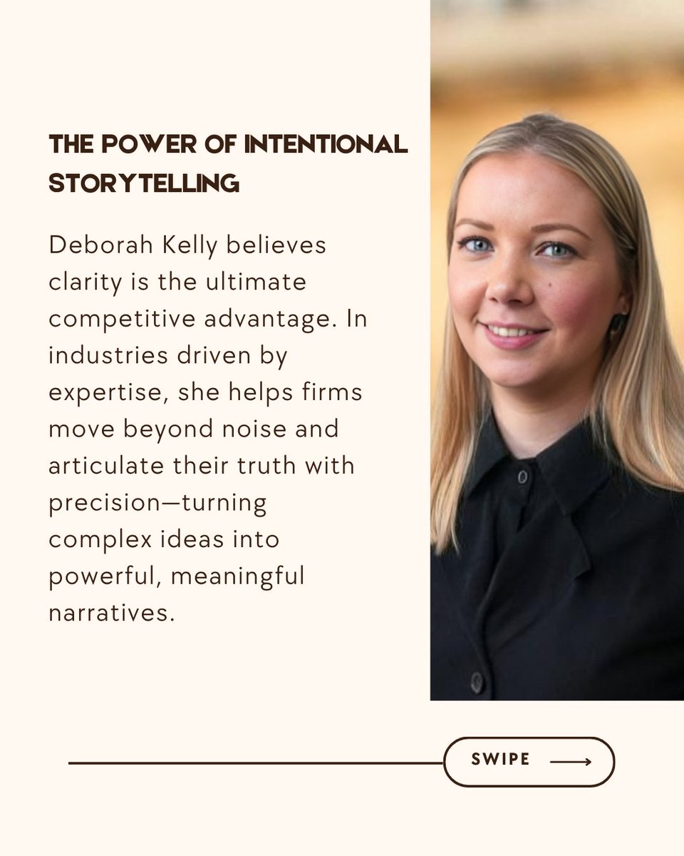 MirrorReview1's tweet photo. Clarity is the real competitive edge.

@DebMKelly  helps firms turn complex expertise into powerful, intentional storytelling—building trust, alignment, and standout brands.

Read more: https://t.co/YrOnMiFb0Y https://t.co/b5NziyrsPZ