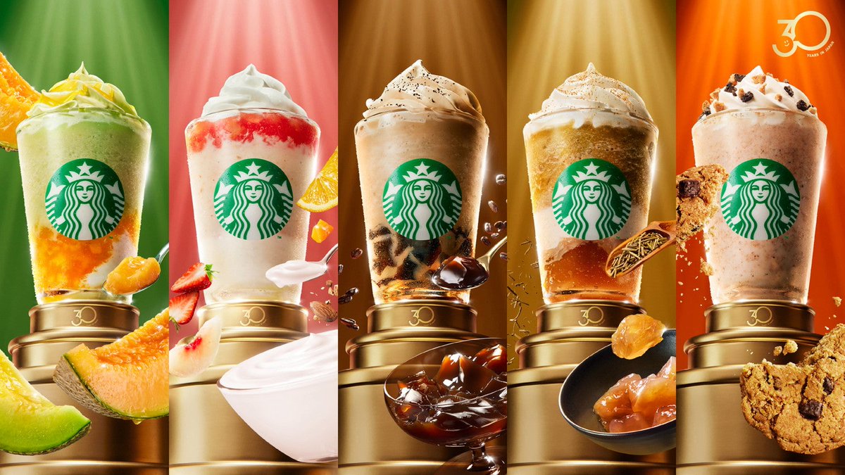 modelpress's tweet photo. 【スタバ日本上陸30周年】
歴代の名作フラペが進化して復刻！
「THE STAR フラペチーノ」4/8登場✨️
https://t.co/QVqKq5yQUt

◽THE フラペチーノ of メロン of メロン
◽THE フラペチーノ of コーヒー ジェリー
ほか全5品

#スターバックス https://t.co/KVgUyewEes