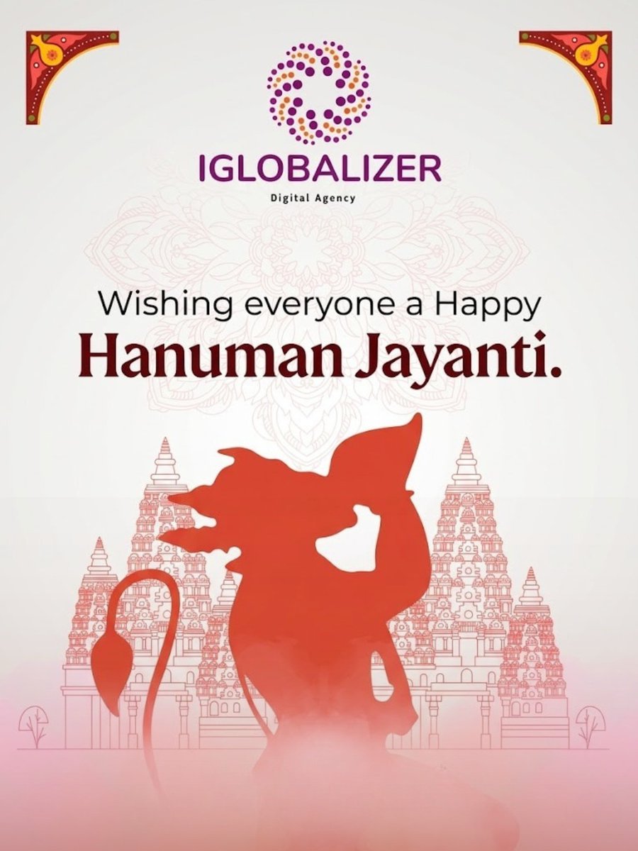 iglobalizer's tweet photo. 🌺 Happy Hanuman Jayanti from iGlobalizer 🌺

On this auspicious occasion, may Lord Hanuman bless you with strength, courage, and endless success in all your endeavors.

🚩 Jai Bajrang Bali 🚩

#HanumanJayanti #JaiHanuman #BajrangBali #FestiveWishes #iGlobalizer https://t.co/Sx6xTlyKam