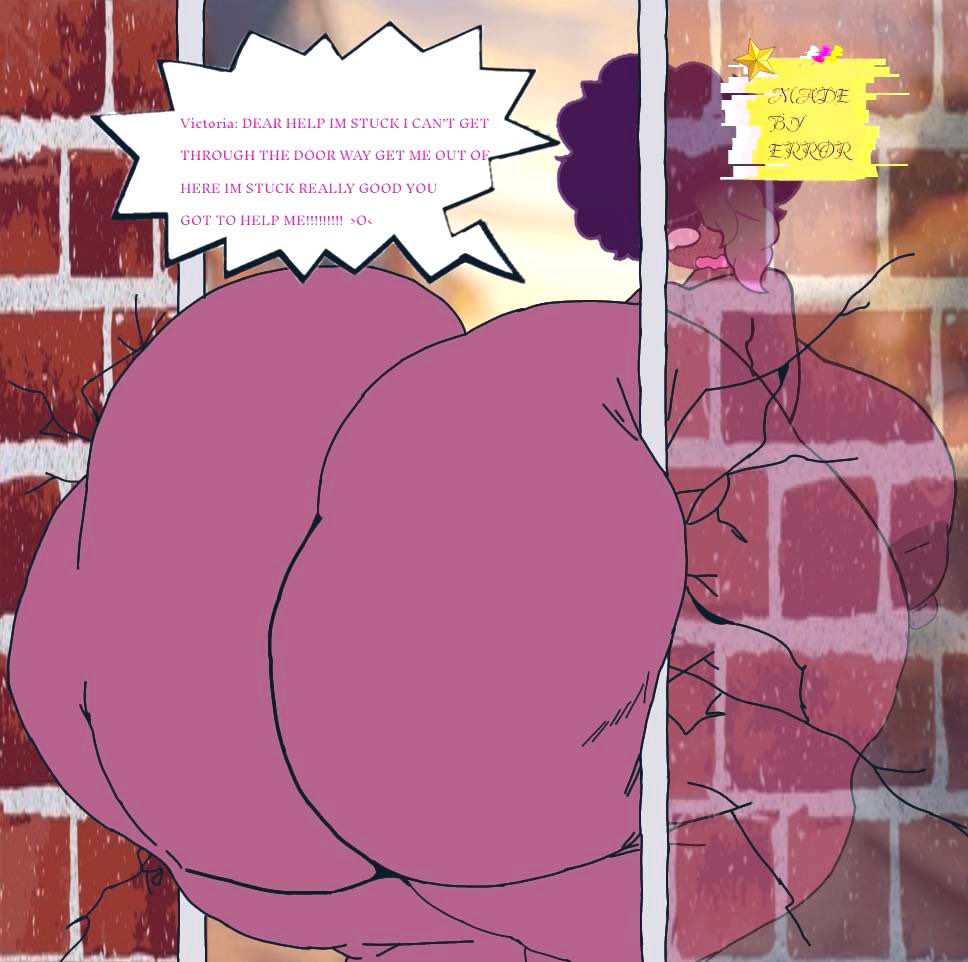 error_galaxys's tweet photo. POV: {Y/N} was having a nice morning scoll walking around the neighborhood as you then her a voice yelling for help from a half finished building as you go around to the back door you see Victoria stuck in the doorway
#drp #stuckdrp #fatass #nsfwedit #oc #bigwomanoc #curveoc https://t.co/fEn5HZwHqT