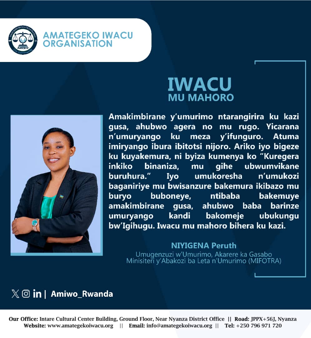 Amategeko Iwacu Organisation (AMIWO) tweet media
