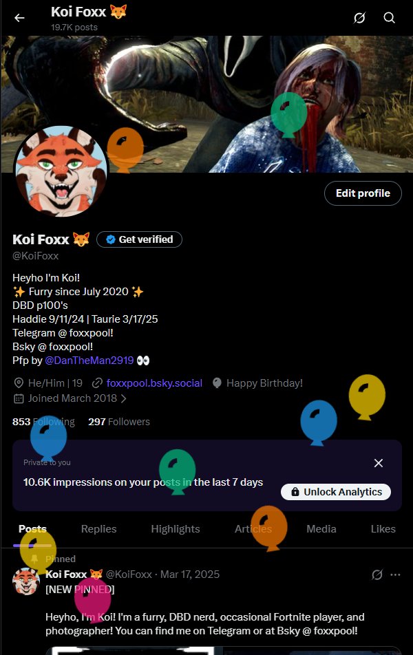 🎉 BIRTHDAY KOI 🦊 tweet media
