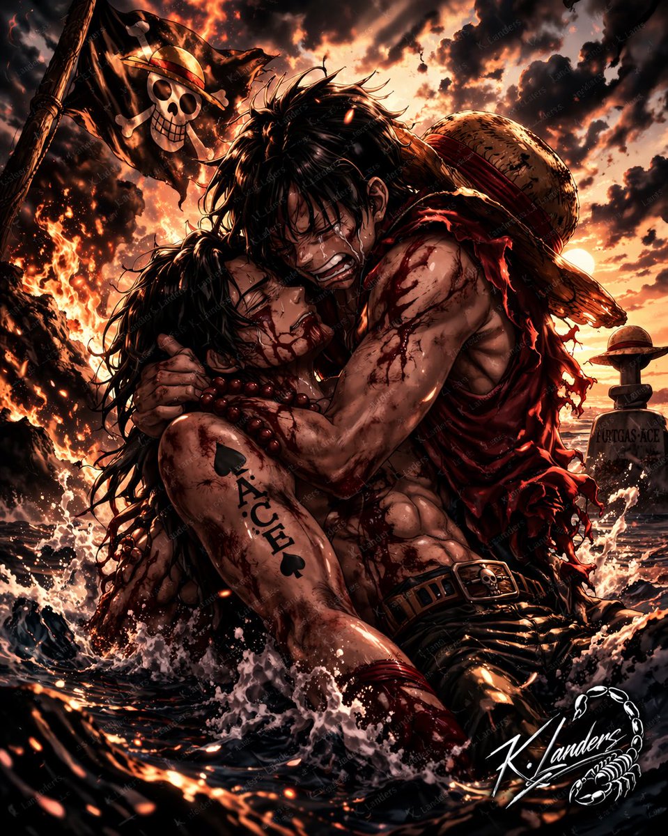 teag1959's tweet photo. “A FINAL EMBRACE IN FLAMES”
Monkey D. Luffy and A.C.E

“One Piece Inspo Collection”
DM me for any inquiries!!!! https://t.co/mmdzUeGqJr