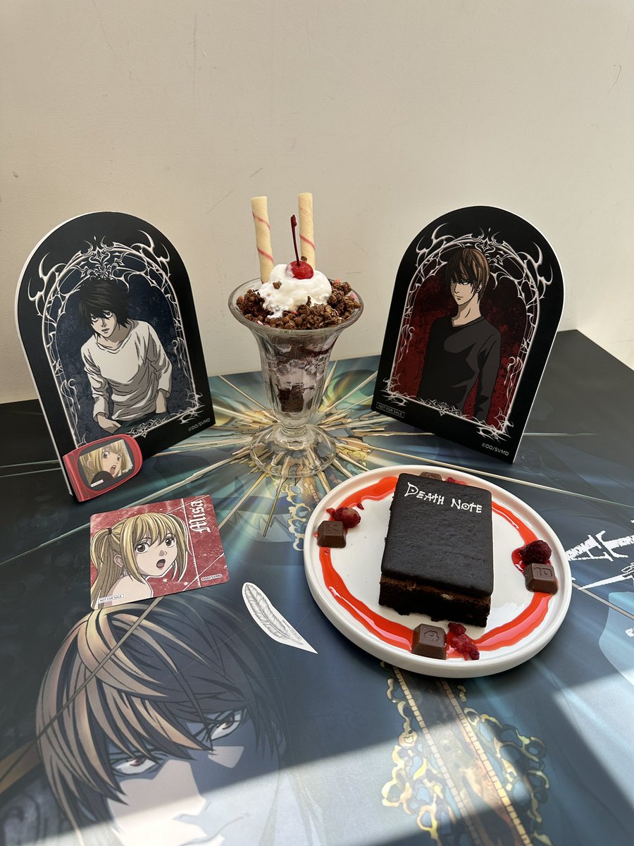 JIE38368596's tweet photo. #데스노트 #DEATHNOTE #콜라보카페 #투니크 https://t.co/t0WnExHW5R