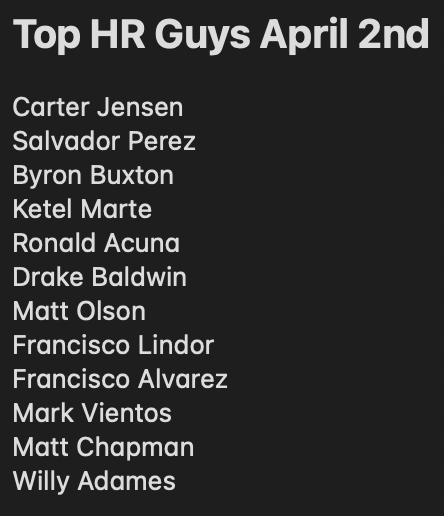 The Home Run King 👑 tweet media