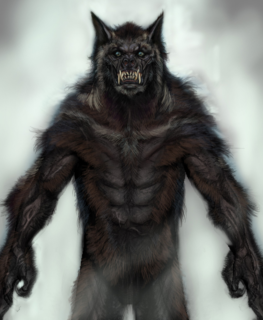 UESP_net's tweet photo. Pictured: Concept art of werewolves made for Skyrim, showing there was once a plan for a male and female variant. https://t.co/pOGRnsVTBI