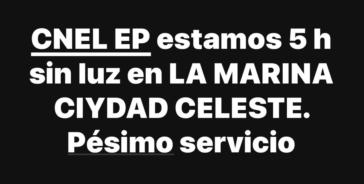 Favor <a href="/CNEL_EP/">CNEL EP</a>  atender urgente