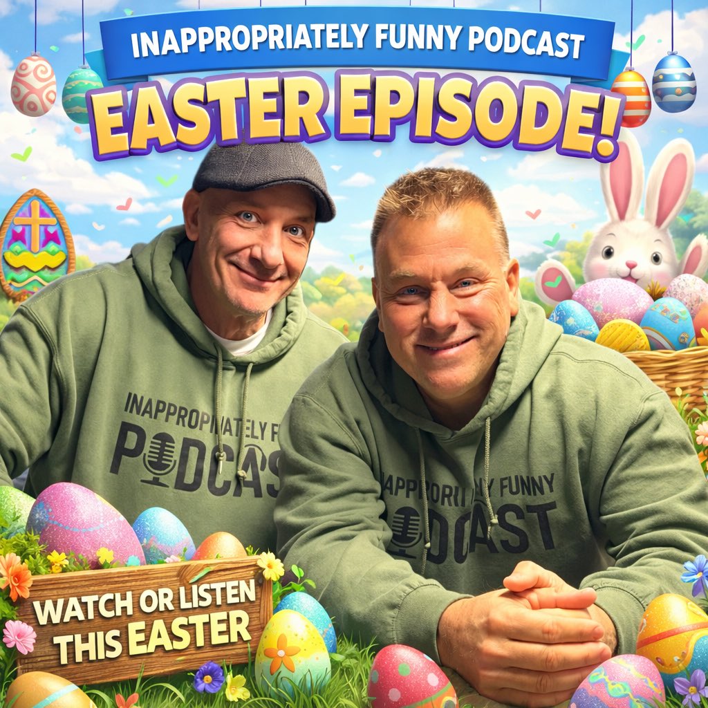InapFunny_Pod's tweet image. 🐣 Thought this was a wholesome Easter episode… yeah, that didn’t last 😂🎙️

Watch or listen anywhere — all audio &amp;amp; video platforms 🔊📺👇

#Easter #Podcast #ComedyPodcast #NowStreaming #AudioPodcast #VideoPodcast #YouTube #Spotify #ApplePodcasts #Unfiltered #Funny