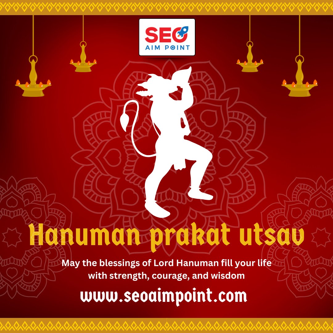 seoaimpoint's tweet photo. ✨ Celebrate the divine power of Lord Hanuman on this auspicious Hanuman Prakat Utsav 🙏

May his strength inspire you, his courage guide you, and his wisdom bless your path always ❤️

#HanumanPrakatUtsav #JaiHanuman #FestivalVibes #SpiritualEnergy #IndianFestivals #SeoAimPoint https://t.co/2OBVHOhyfO