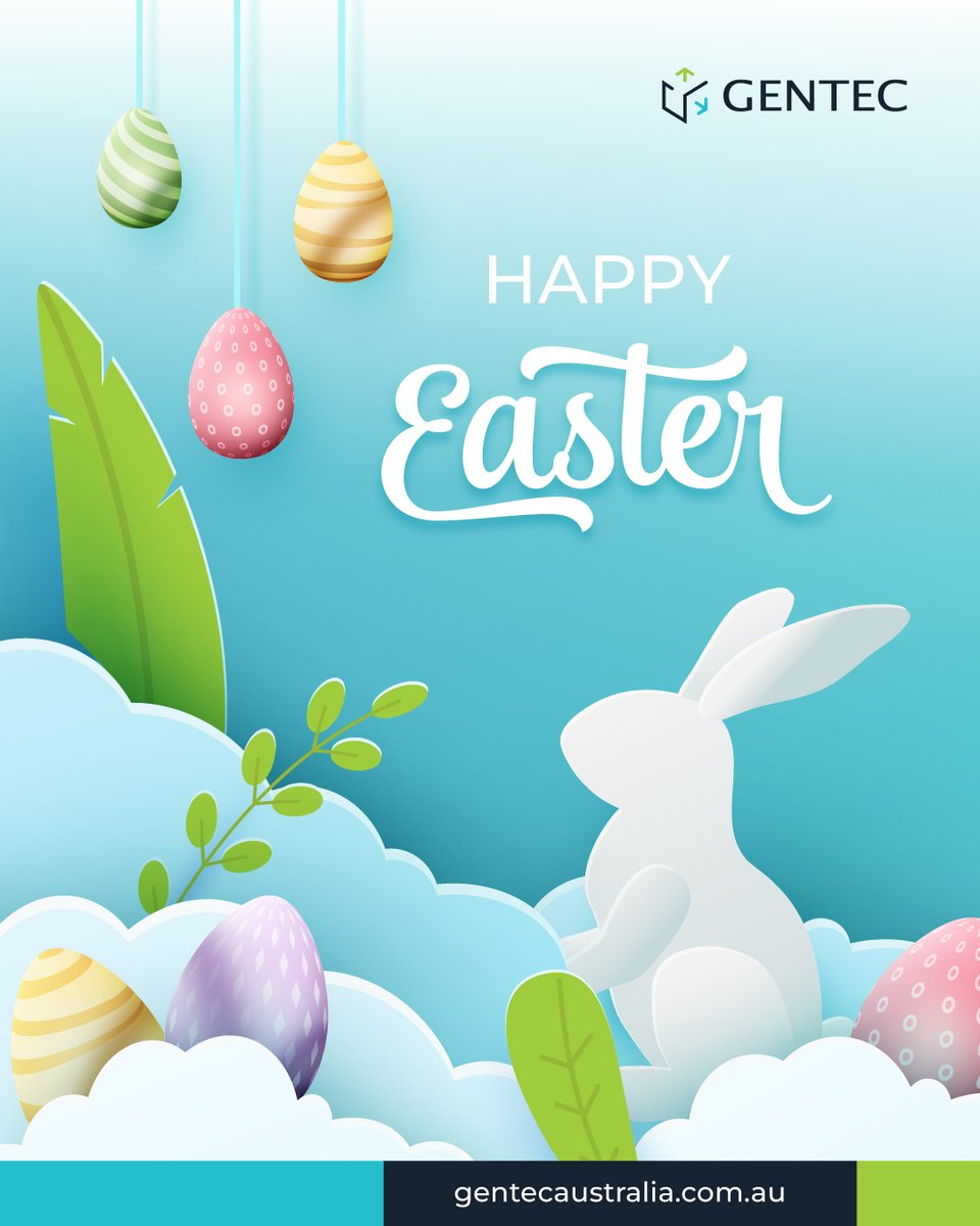 GentecAustralia's tweet photo. Easter is a time of renewal and reflection — a reminder of hope and new beginnings. 

Wishing you a joyful and meaningful day with those who matter most. 

From all of us at GENTEC, Happy Easter. 

#HappyEaster #GENTEC https://t.co/CGN3bwoX3w