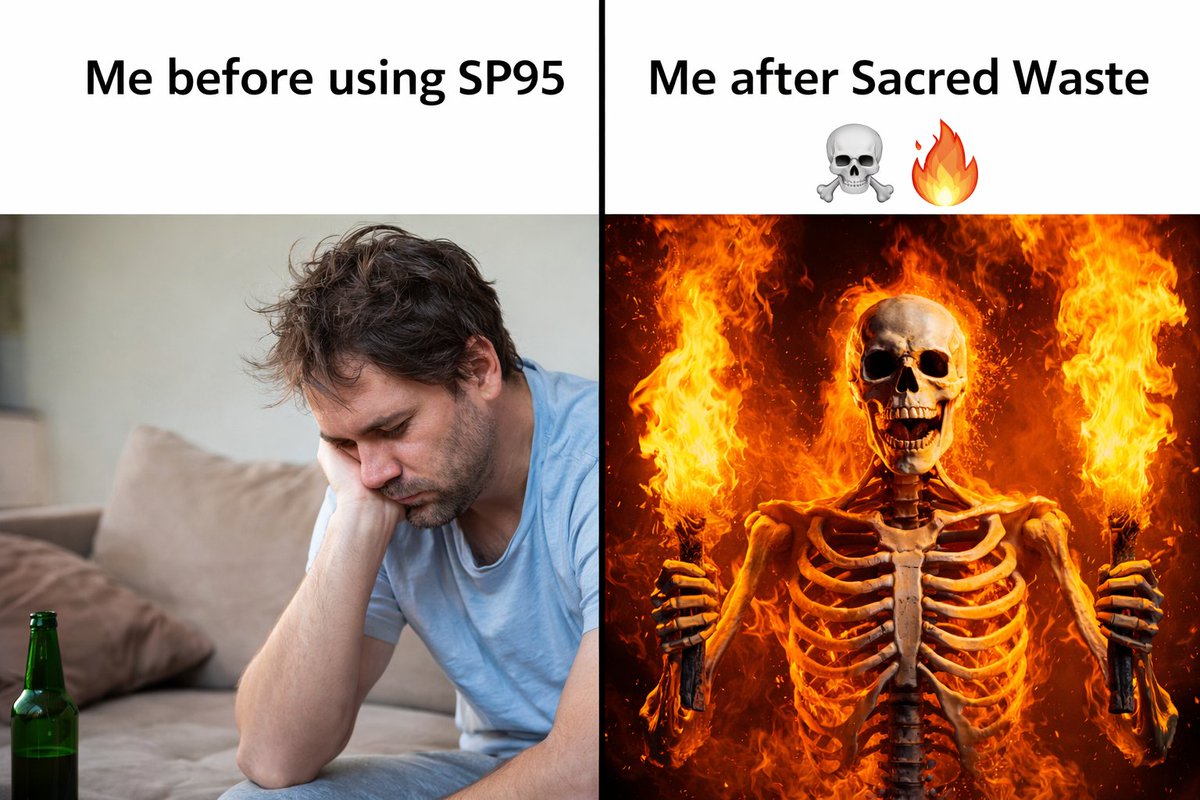 mdrahim007788's tweet photo. SP95 grind is real 😂🔥  
@Sacred_Waste  
#SP95 #SacredWaste https://t.co/z6bIJIELMj