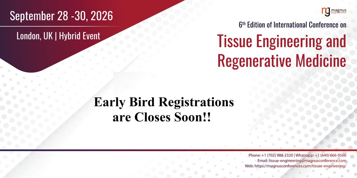 Tissue Engineering and Regenerative Medicine tweet media