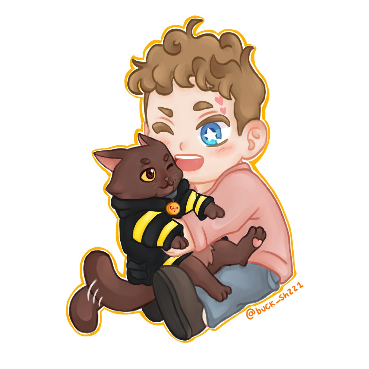 buck_sh221's tweet photo. Chibi Buck and Eddie Cat (keychain idea <3) #911onabc #buddie #evanbuckley #eddiediaz https://t.co/quyDodC1u4