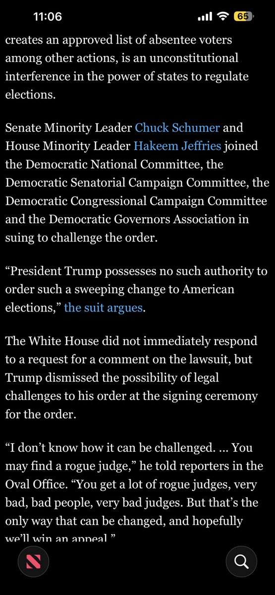 anraleth's tweet photo. "Very, very bad judges", oh, bc the judged go against something you want that you want to change, against Americans even more, and so you can get false votes. Pussy ass bitch of a president, an element. schooler could see even that he's crossed boundaries. #bitch #trump #justice https://t.co/2kAfbJVhyx