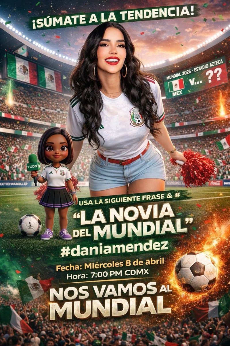 Acompañamos en la tendencia este próximo 8 de abril de 2026 a las 7:00 pm hora México