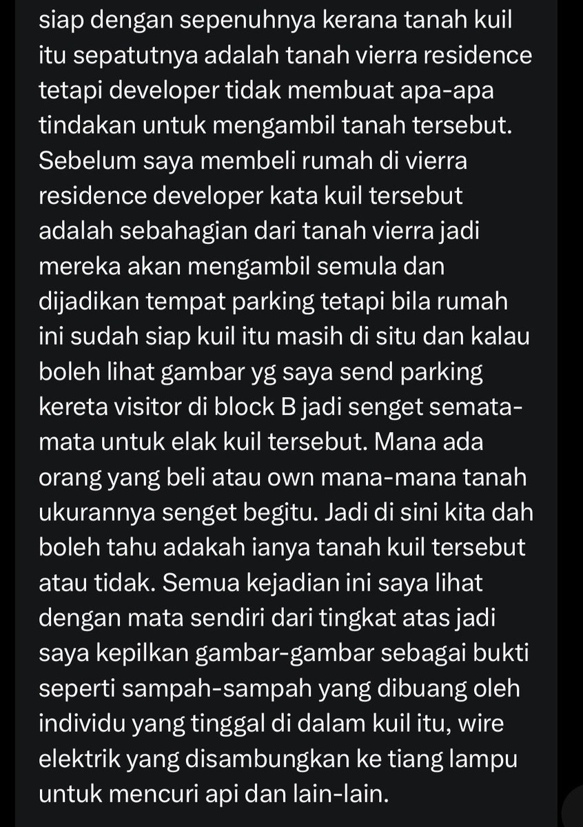 ForAzhar00's tweet photo. Keluhan di dm 

Contoh kesialan pihak2 berwajib di negara ini yang sangat bacul menyusahkan penduduk VIERRA RESIDENCE

Macam mana projek RUMAHWIP under gov boleh sebegitu BACUL membenarkan DUA KUIL HARAM tidak dirobohkan selepas projek siap!

APA YANG KEBAL SANGAT PUAK INI 🤬🫵🏻 https://t.co/HnXkOPefHB
