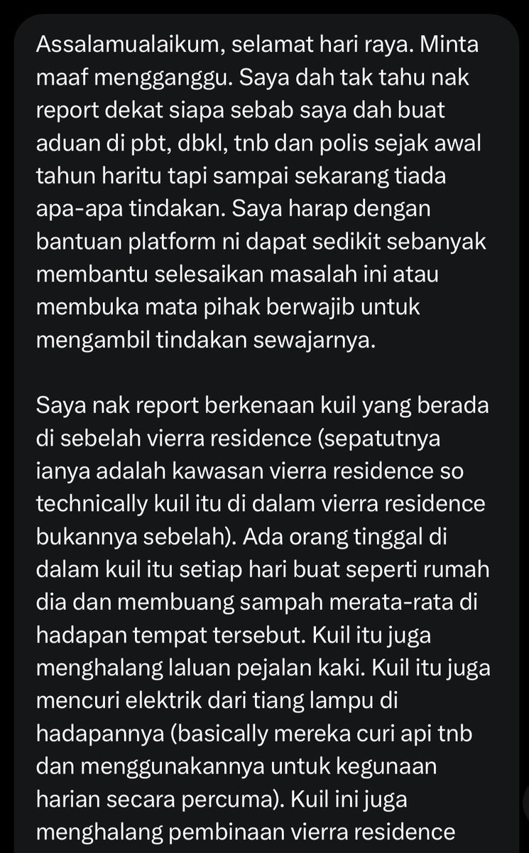 ForAzhar00's tweet photo. Keluhan di dm 

Contoh kesialan pihak2 berwajib di negara ini yang sangat bacul menyusahkan penduduk VIERRA RESIDENCE

Macam mana projek RUMAHWIP under gov boleh sebegitu BACUL membenarkan DUA KUIL HARAM tidak dirobohkan selepas projek siap!

APA YANG KEBAL SANGAT PUAK INI 🤬🫵🏻 https://t.co/HnXkOPefHB