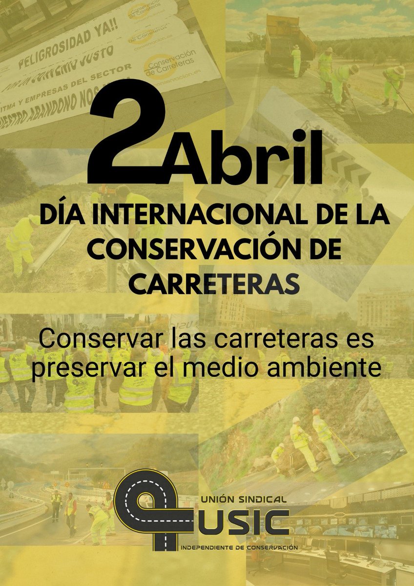 USIConservacion's tweet photo. #2 Abril #DÍA INTERNACIONAL DE LA #CONSERVACIÓN DE CARRETERAS 
"Conservar las carreteras es preservar el medio ambiente " https://t.co/xeqQQaydzG