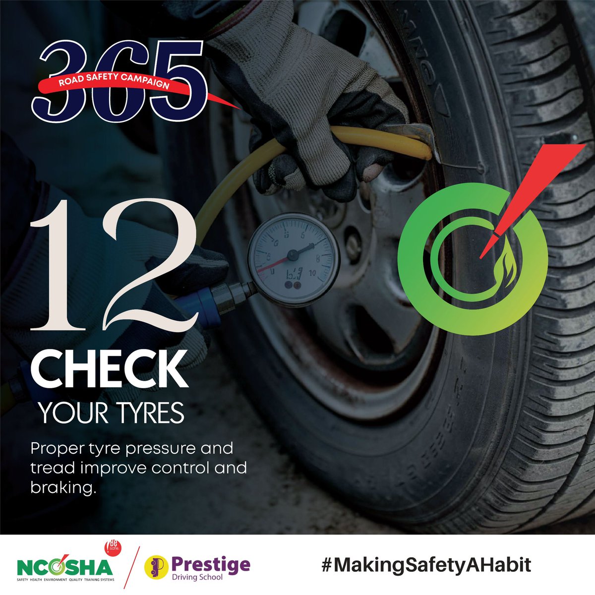 NcoshaU's tweet photo. Vehicle condition plays a critical role in how safely you respond on the road.
Through the 365 Road Safety Campaign, @NcoshaU & @DrivingPrestige we’re equipping drivers with essential vehicle inspection skills to improve control, stability and overall safety.
#MakingSafetyAHabit https://t.co/UBG9MCgE2k