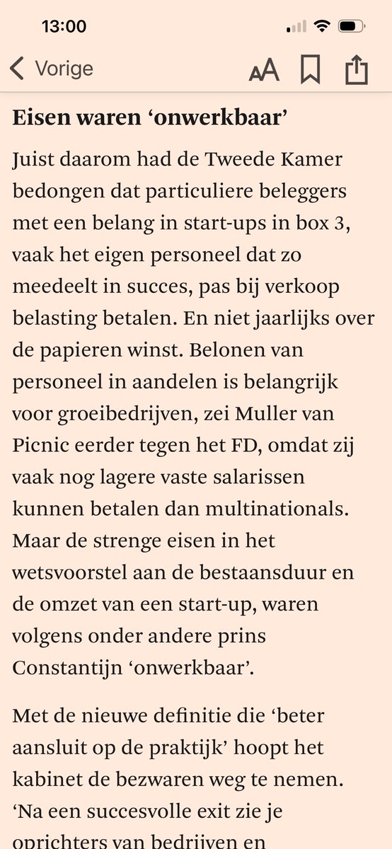 MvRooijen's tweet photo. @Stas_Financien schiet zelf principieel gat in eigen voorstel
Hij erkent dat belasting op papieren winst voor
personeel bij start ups niet gewenst is
Zij hoeven geen vermogensaanwasbelasting te betalen
Waarom alle andere beleggers wel
@NOS @telegraaf https://t.co/KEJrdpYF15