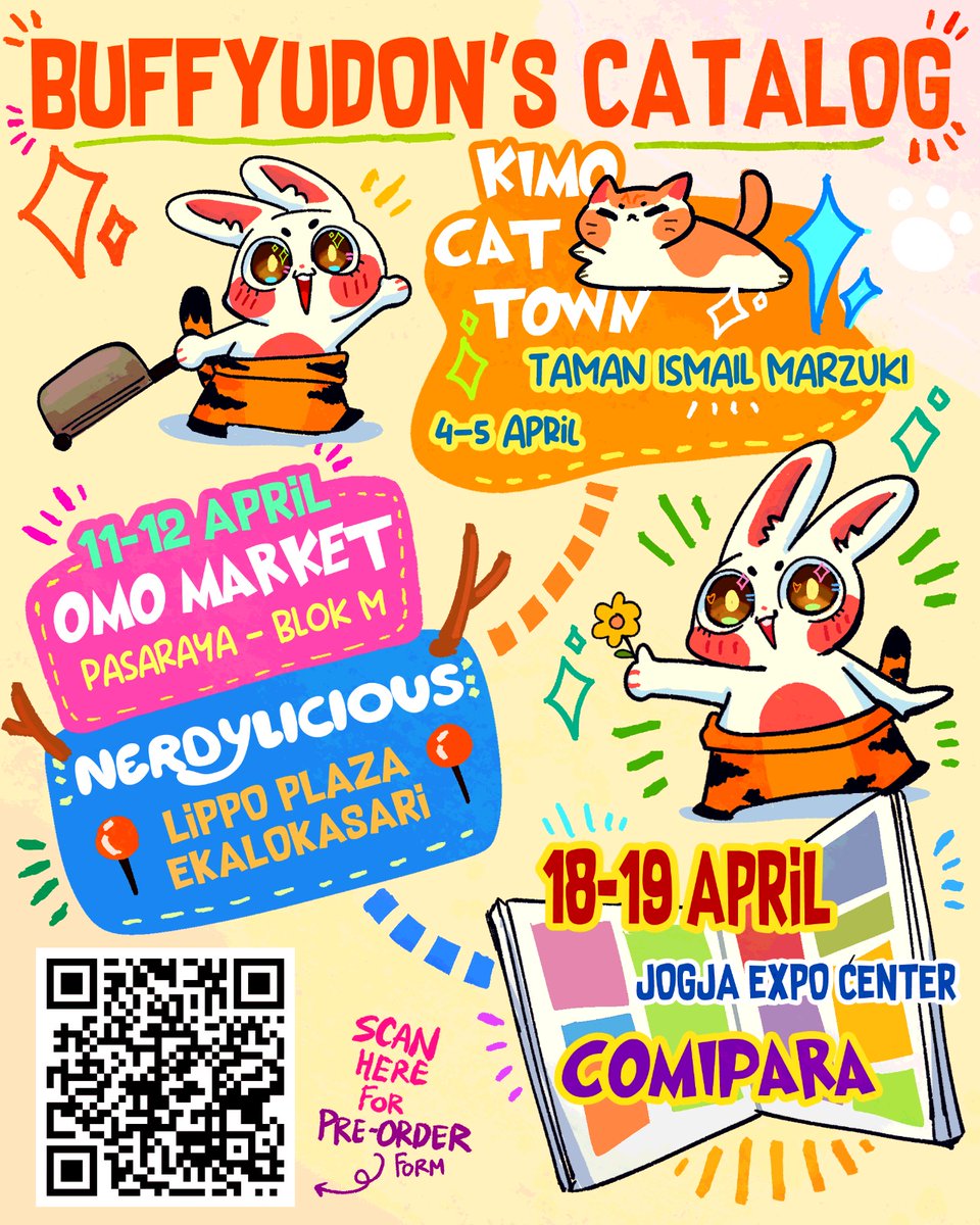 Mie_berotot's tweet photo. ๐ฅบ๐ฅบ๐ฅฐ๐ฅฐ
Catalog for:
Kimocattown 27C
Omo market 150
Nerdylicious bogor
Comipara N9-12
See you guys there ๐ฅบ๐ฅบ๐ฅบ๐ฅบ๐ฅบ๐ฅบ
LINK ORDER AT https://t.co/HwEbEPy5JA
#omomarket #comipara #memekucing #illustrationart #merchandise https://t.co/6yWkCdrVCH