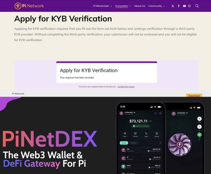 PINET DEX tweet media