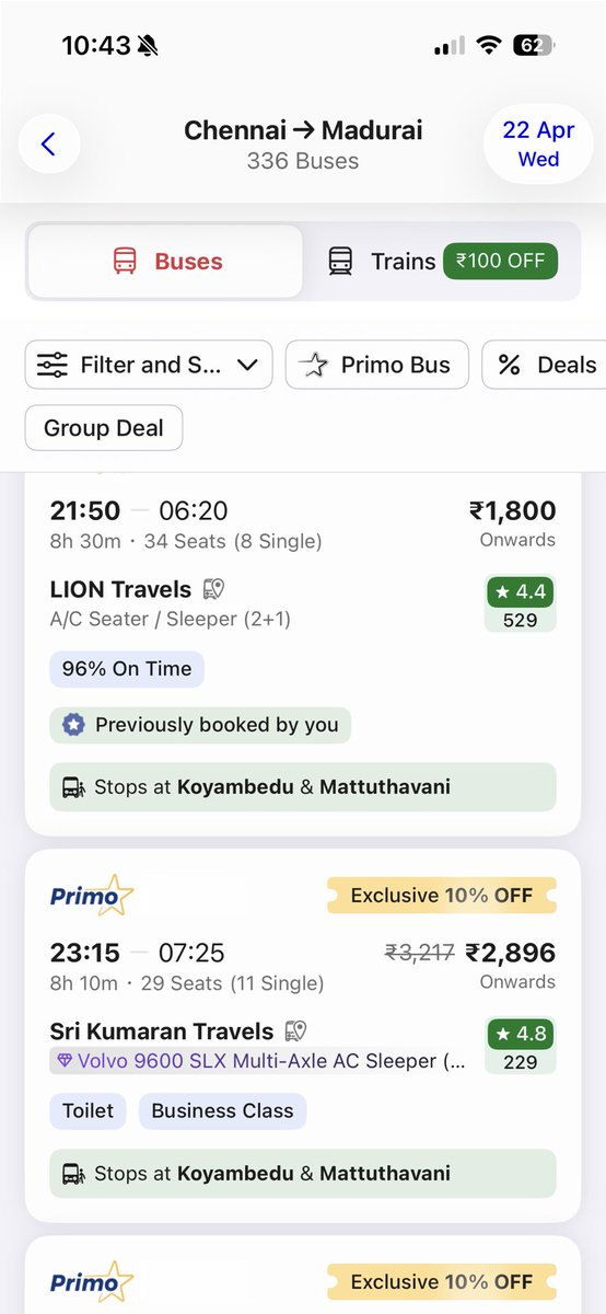 theArrun's tweet photo. Private buses which charge 500-600 on Normal days are charging minimum 1800 on the day before TN Elections. The fare goes upto 3K. How does this encourage people to go cast their votes from diff cities? @CMOTamilnadu @TNelectionsCEO  #TNElection 😒😒😒 https://t.co/WWlcp22Azv