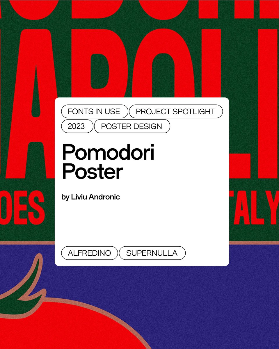 typedept_store's tweet photo. Afredino Semimono #fontinuse by @liviuandronic_
Ignite your next project.
Free trials available.
🔗 https://t.co/ze7vN1xmgk
#typedepartment #posterdesign #illustration #graphicdesigner #graphicdesign https://t.co/EjDryicrWS