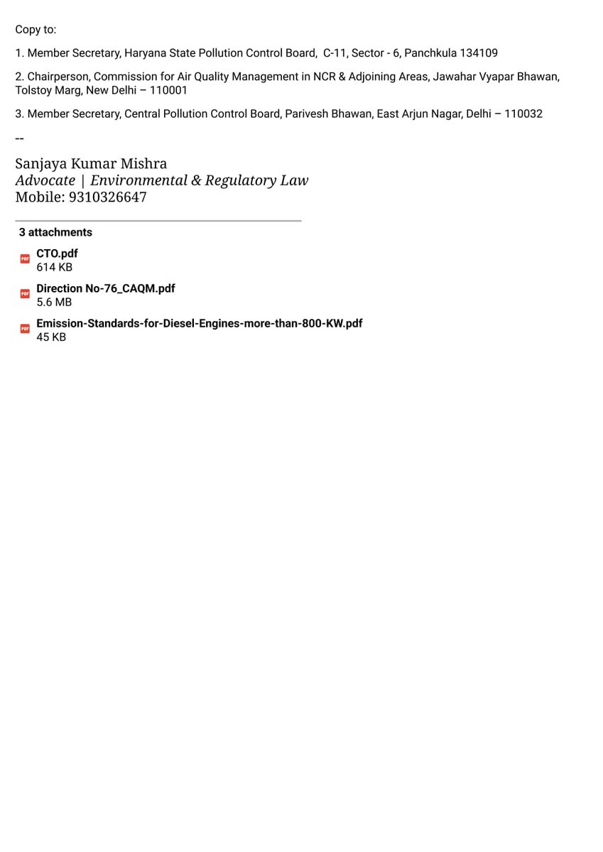 ⛔ Serious concerns are flagged regarding a Consent (CTO) issued by <a href="/RO_REW_HSPCB/">Rewari Region HSPCB</a> to a Mobile manufacturing unit. 
⛔ A detailed legal representation dated 23.03.2023 highlights apparent deficiencies that merit urgent review. 
<a href="/Haryana_spcb/">Haryana State Pollution Control Board</a> <a href="/CAQM_Official/">Commission for Air Quality Management</a> <a href="/CPCB_OFFICIAL/">Central Pollution Control Board</a>