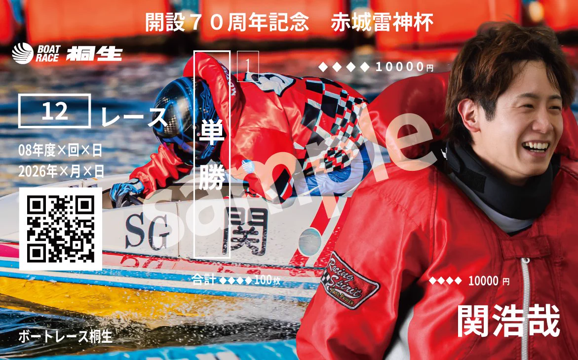 ボートレース オリジナル舟券 桐生 赤城雷神杯 ドラキリュウ＠ボートレース桐生 on X: 