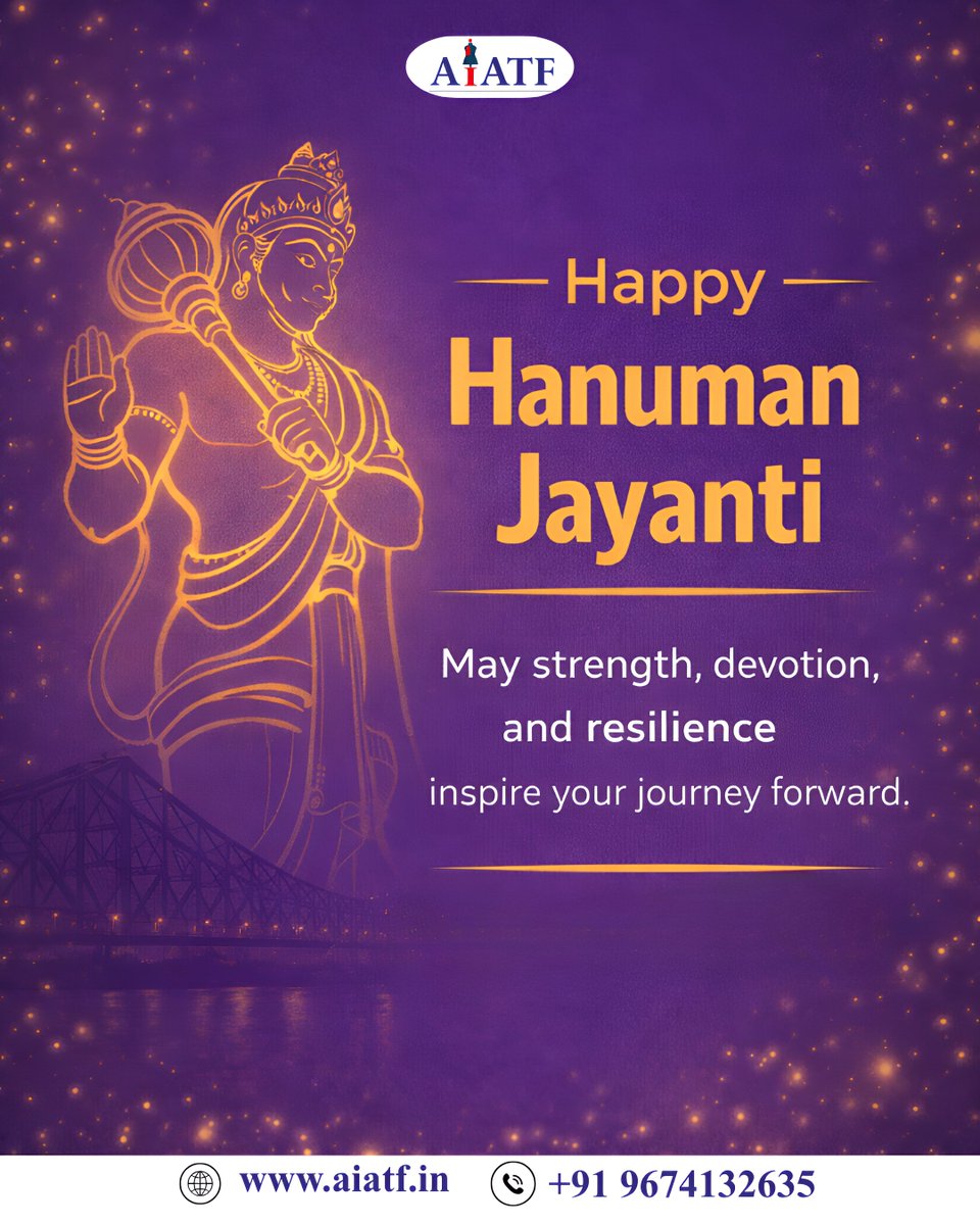 AIATF360243's tweet photo. Strength. Devotion. Resilience.

May these values lead your journey forward.

Happy Hanuman Jayanti.

— AIATF
#HanumanJayanti #AIATF #BusinessValues #Resilience #Leadership #B2B https://t.co/4j9Ziyj9Th