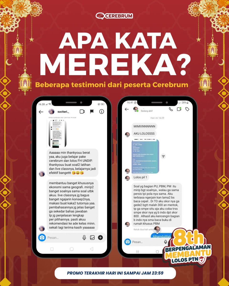 K4NGTH02's tweet photo. Dapatkan akses ke ribuan soal SNBT-UTBK dan Ujian Mandiri di Cerebrum!
Kode Diskon Tambahan Cerebrum :
— CEREBRUM
— ADMINCEREBRUM 
— LOLOSUTBK
— DISKONAPK
— BIMBELUTBK
Kode Diskon Affiliate Cerebrum :
— KEJARPELUANG

t. utbk ptn snbt snbp gapyear ugm ui ipb itb simak utul camaba https://t.co/yP7zttD1DN