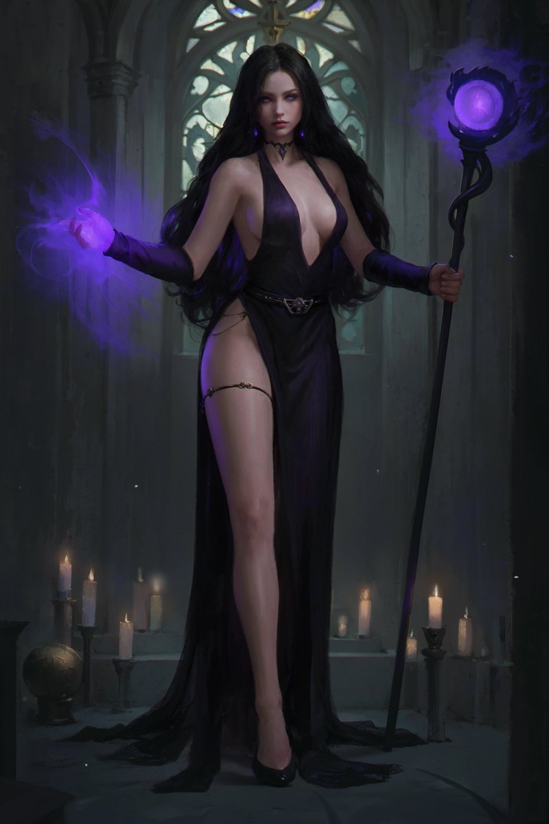 Evil Sorceress Commission #dndart #dungeonsanddragons #ttrpg #digitalart #FantasyArt #dnd5e #commissionart #Commission #characterdesign #dnd #RPG #illustrationart #illustration