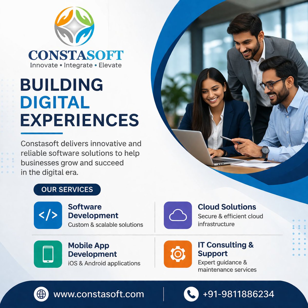 constasoftware's tweet photo. 🚀 Building Powerful Digital Experiences with CONSTASOFT

Transform your business with innovative and reliable IT solutions!
At CONSTASOFT, we help you grow, scale, and succeed in the digital world.

🌐 https://t.co/QTcJRSJQGe
📞 +91-9811886234
#Constasoft #DigitalTransformation https://t.co/PlEh7lz6U4