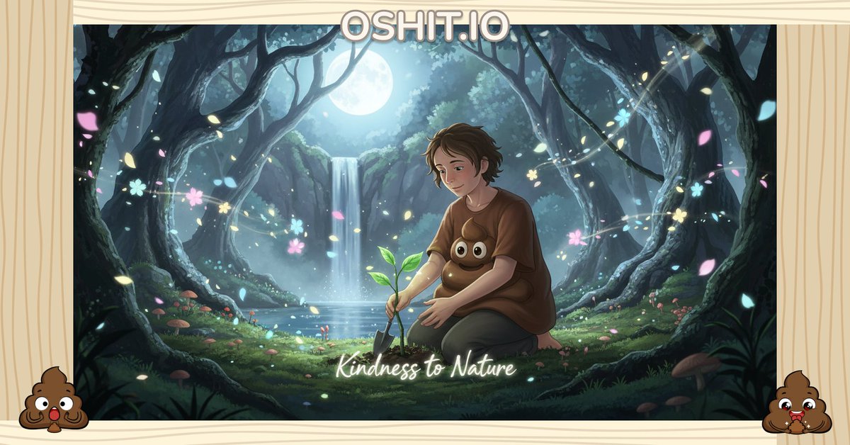despair_dot_exe's tweet photo. Planting hope in the heart of the forest 🌲✨ #OSHIT #GiveASHIT @oshitio https://t.co/LwHCEhpMpo