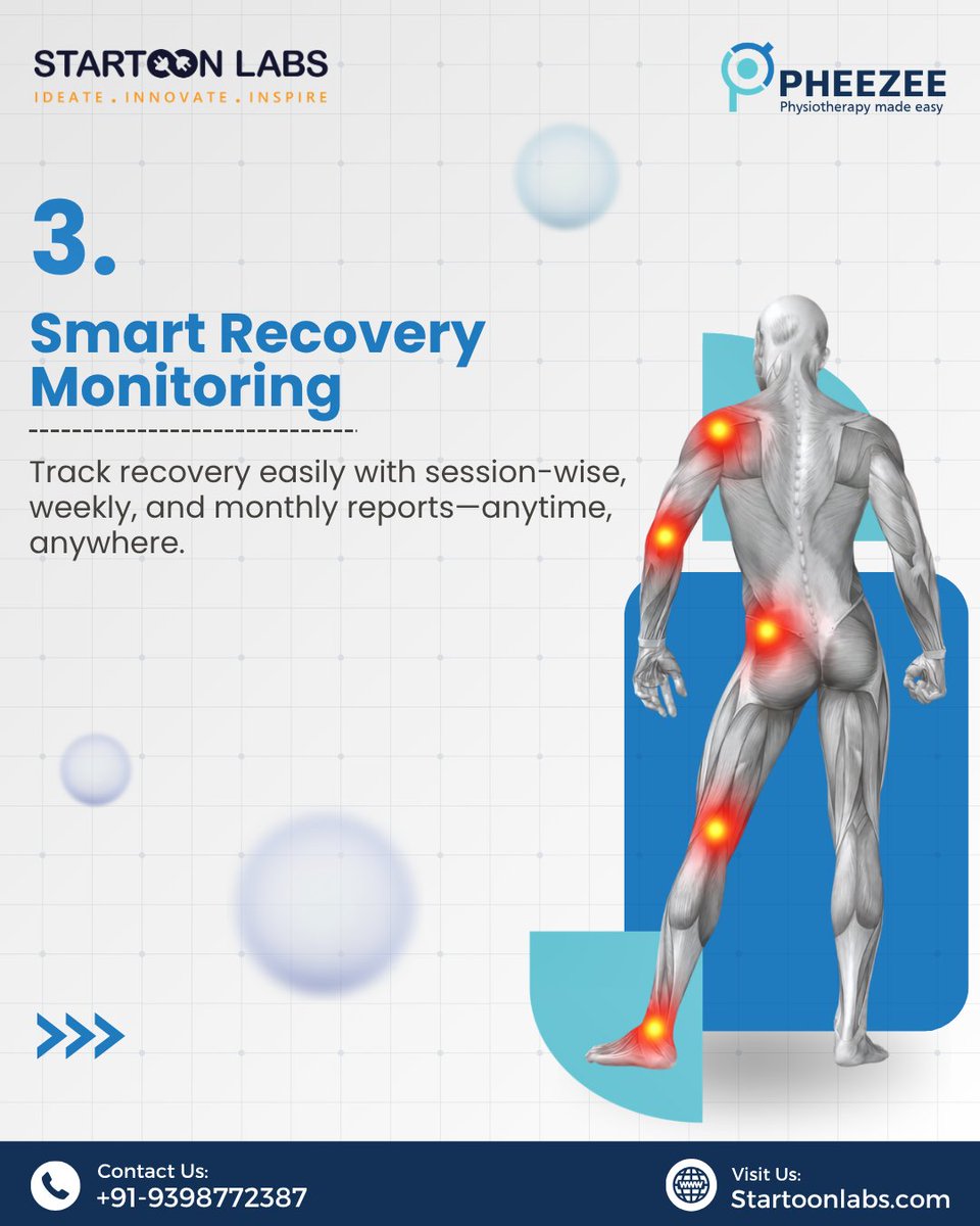 startoonlabs's tweet photo. Stop guessing, start recovering. 

Pheezee turns your recovery into data you can actually use. No more "vibes only"—track your real-time progress and get back to your grind faster. ️

#Pheezee #SmartRecovery #PhysioTech #RecoveryGoals #Physiotherapy https://t.co/K7WRTNFubz