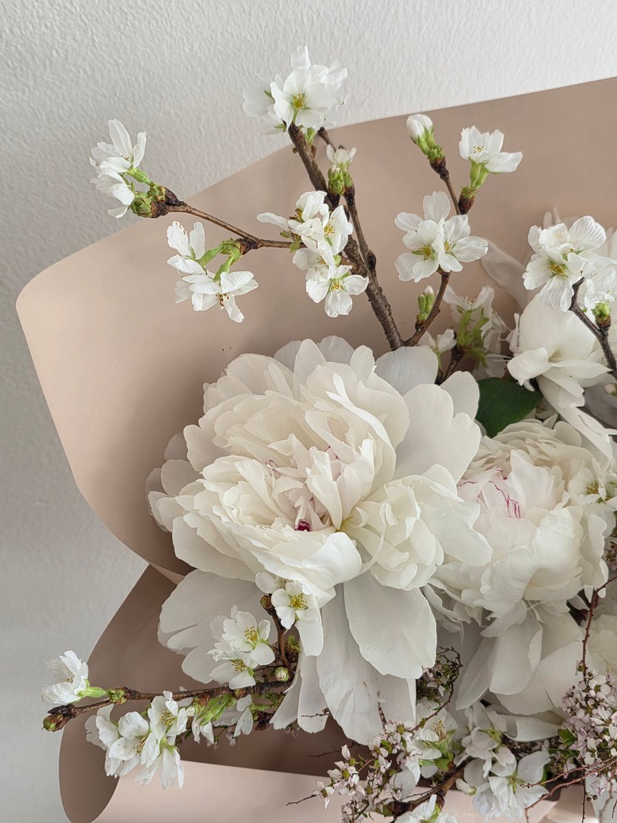 4월에만 만날 수 있는 조합, 벚꽃 작약 꽃다발🌸
예약으로만 주문 가능합니다😊

✔️ 필요하신 날짜 최소 하루 전 (일요일은 3일 전)에 예약해주세요