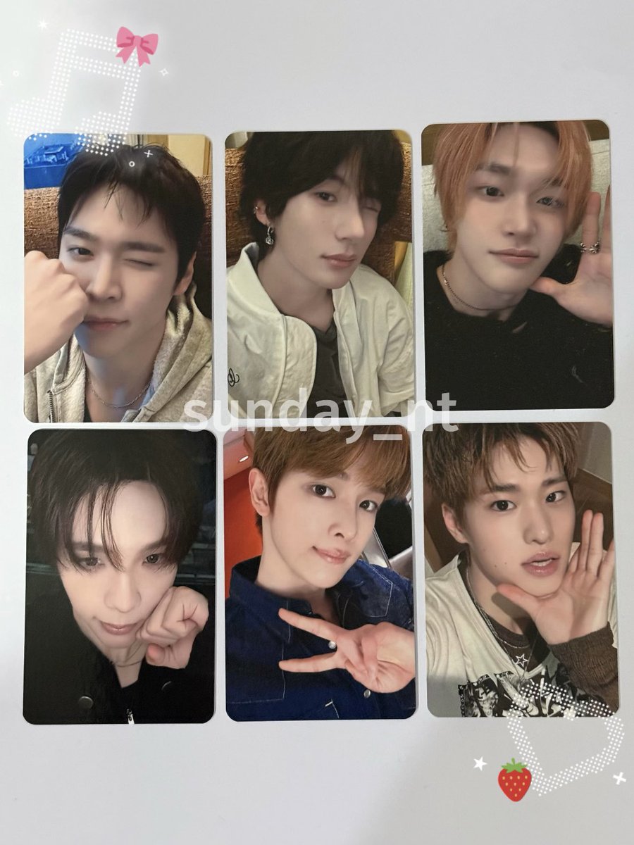 sunday_nt's tweet photo. ꒰ ready to ship ꒱

🎀🪄♡ Photocard fansign event in BKK

🧸Price: 480 / set (ครบเมม)

แยกเมม
วอนบิน 220
แอนตัน 200
อึนซอก 150
ซองชาน 120
โชทาโร่ 100

💌 ค่าส่ง ems 40
💒‧₊˚สนใจ dm ได้เลยน้าา

#ตลาดนัดน้องข้าว #ตลาดนัดriize https://t.co/V1ULiOdGLh