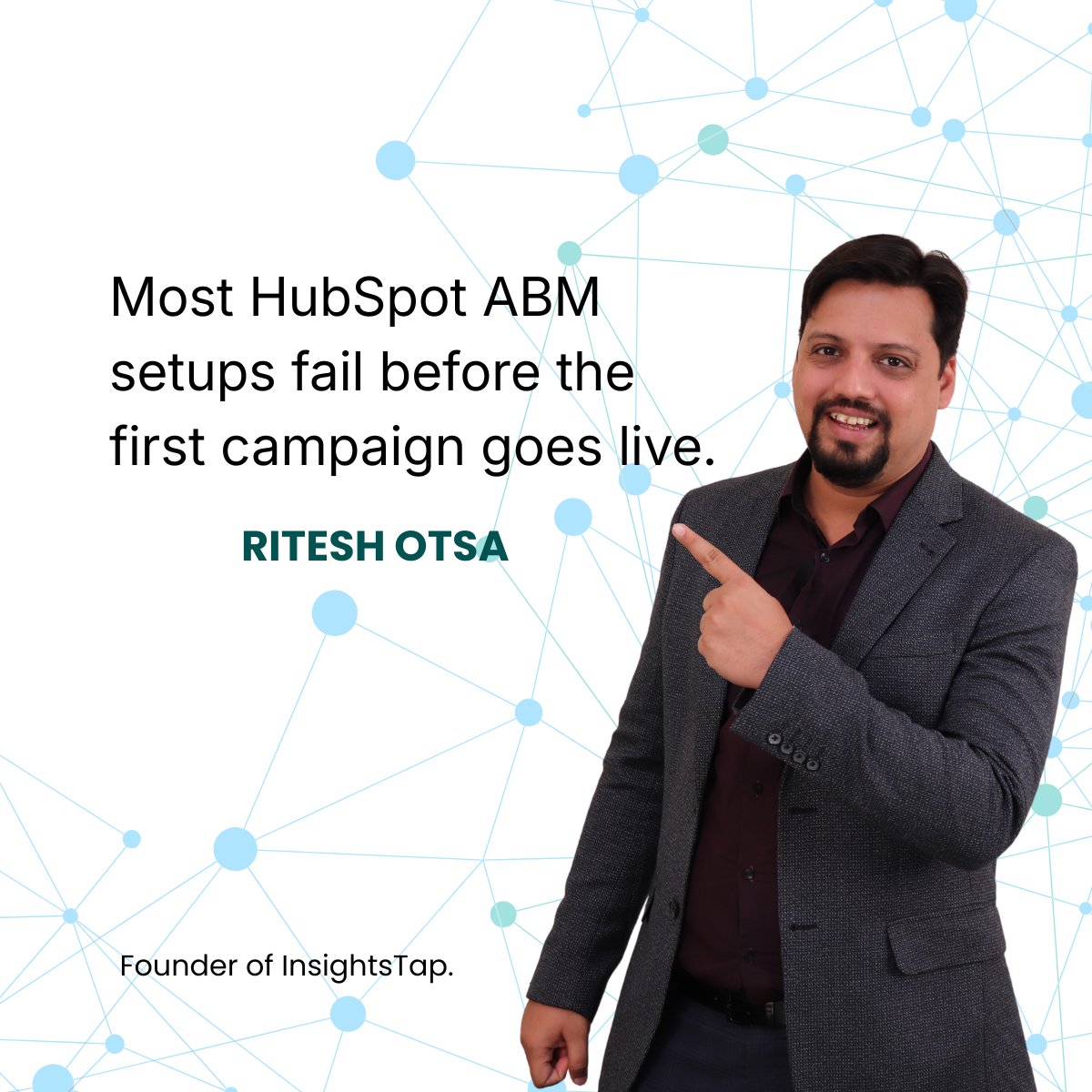 riteshosta's tweet photo. Execution gaps kill ABM. Stop running separate playbooks and start aligning your HubSpot workflows. 🚀 #HubSpot #ABM #GTM #RevOps https://t.co/BqX7nk6ZhF