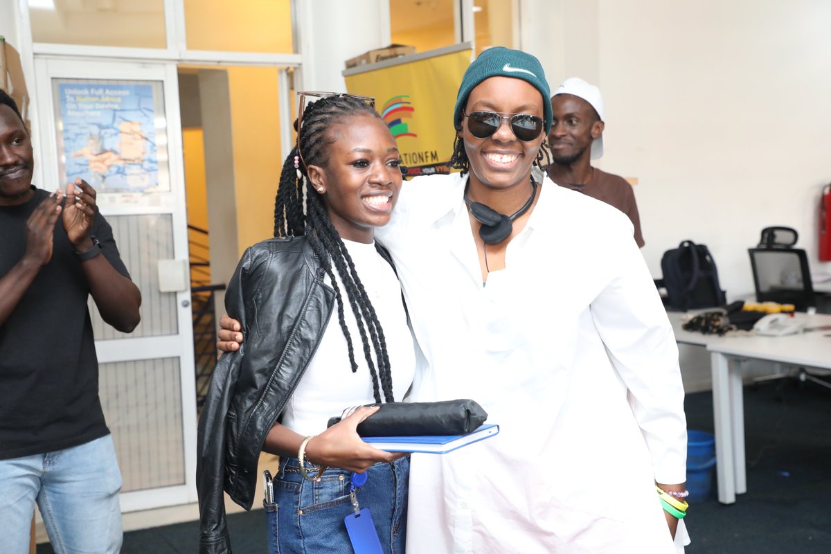 NationMediaGrp's tweet image. Yesterday was all about good vibes and great music as the team showed up and showed out ahead of the long Easter weekend! The drip was pure Gen Z, and our music choreographers definitely understood the assignment!

 #OfficeFun #PositivelyInfluencingSociety