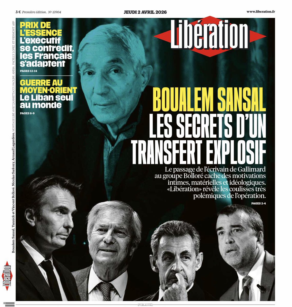 "Voici le récit de la dérive de Boualem Sansal happé par l’extrême droite qui s’est mis à amalgamer islamisme et islam" Libé

Après être sorti des griffes de ses geôliers de la dictature algérienne, Boualem Sansal désormais aux prises avec la fatwa de l’extrême gauche parisienne