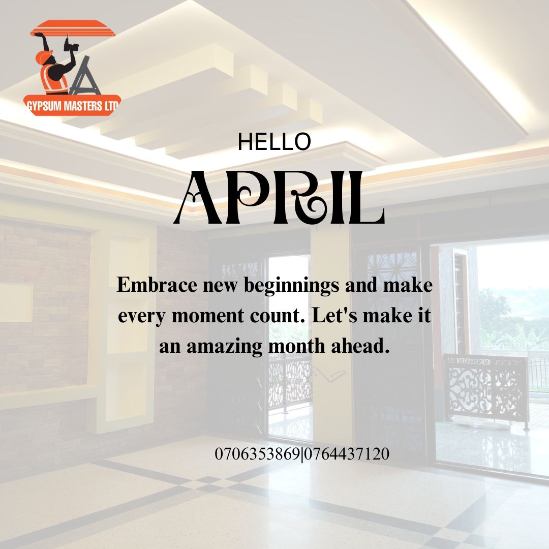 Gypsum_Masters's tweet photo. Happy new month! We are here to serve. https://t.co/4xhZVjhH0o