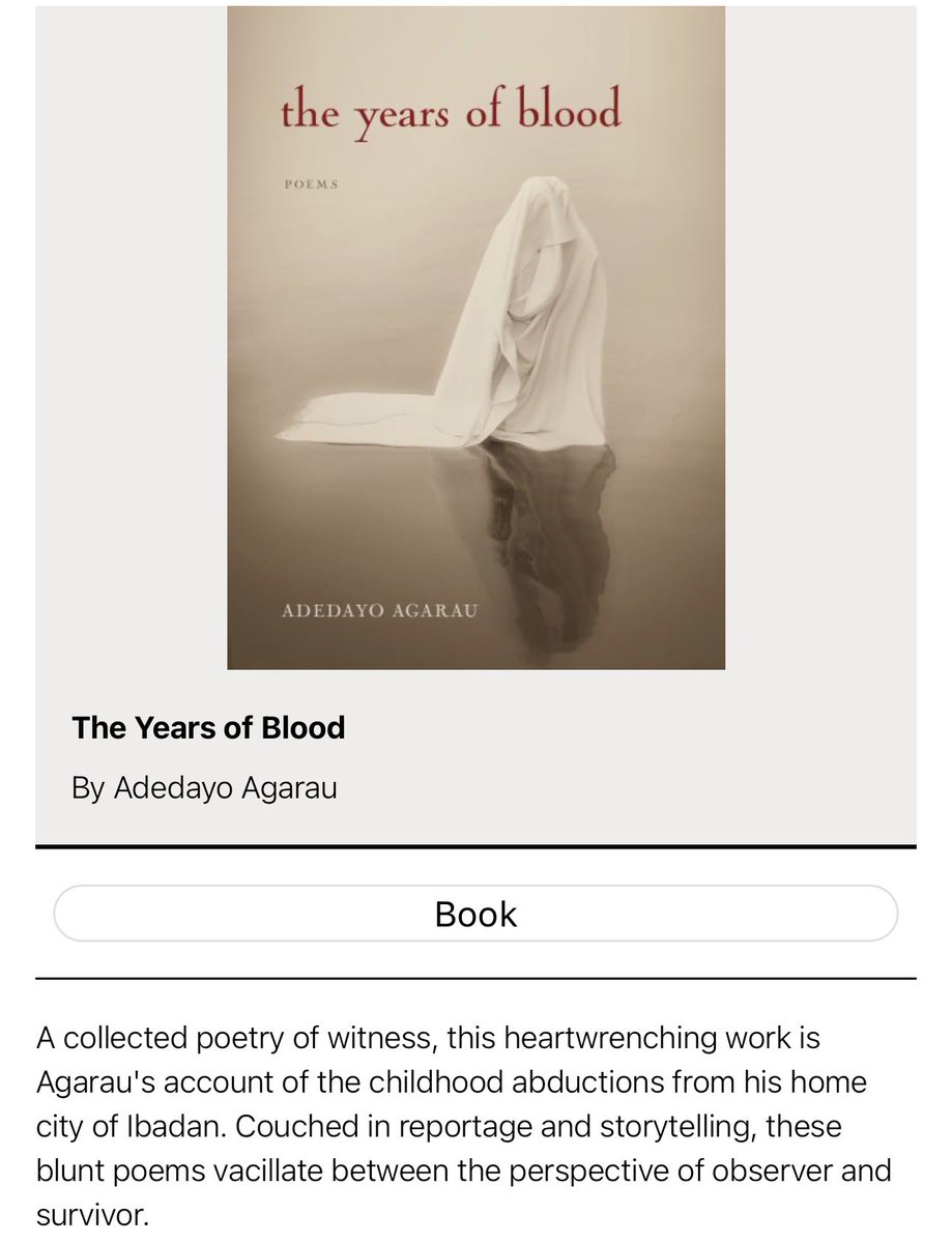 adedayoagarau's tweet photo. I am incredibly proud to announce that The Years of Blood has been selected by the New York Public Library as one of the 25 Best New Poetry Books of 2026.
The NYPL’s Poetry Committee read over 200 books to make this list. 🎉🕺 https://t.co/wIhJtJV3ya