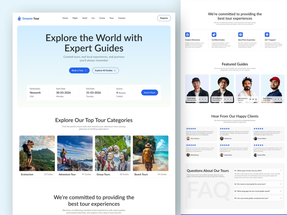 efatuix's tweet photo. Travel Booking Website Design

A clean and modern travel booking website design crafted to deliver a seamless user experience for travelers...See more https://t.co/zev7AlP1Rv https://t.co/T7oqvXiMbJ