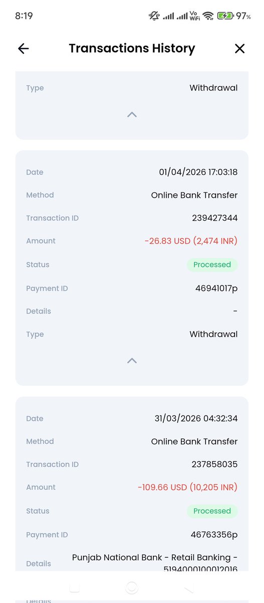 immontu5's tweet photo. @XM_COM my 2 withdrawal ammount 2474 or 6601 which was not getting withdrawal from your side.i want urgently required money due to father's health issue.if i will not recive before 3 pm then file legal complaint against company on respected forum today eod . https://t.co/xN4lt8cXku