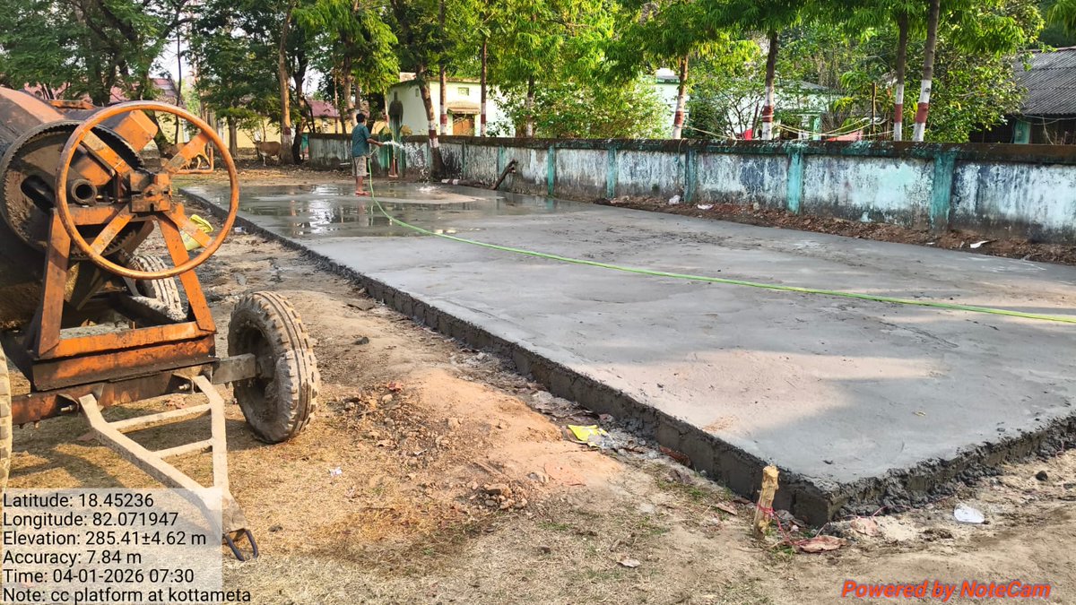 DFO_KL_Jeypore's tweet image. Completion of construction work of a concrete platform at Kottameta CG Complex.
#constructionsite #pccfkenduleaf