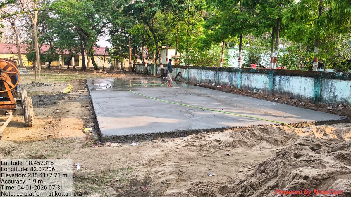 DFO_KL_Jeypore's tweet image. Completion of construction work of a concrete platform at Kottameta CG Complex.
#constructionsite #pccfkenduleaf